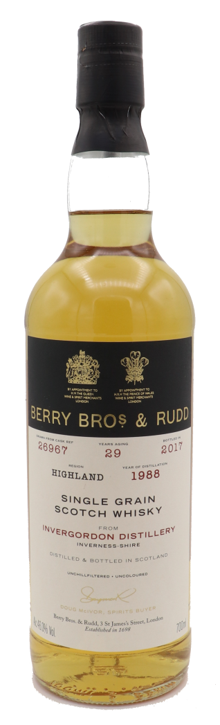 Berry Bro s   Rudd Invergordon 1988 Single Grain Scotch Whisky 46Proz._157116