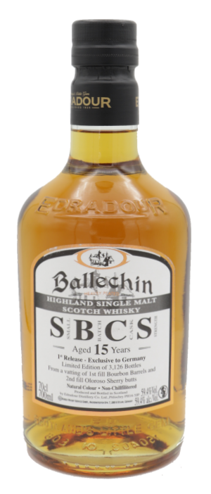 Edradour Ballechin 15 Years SBCS 1st Release 59,4% - Ltd. 3126 Fl