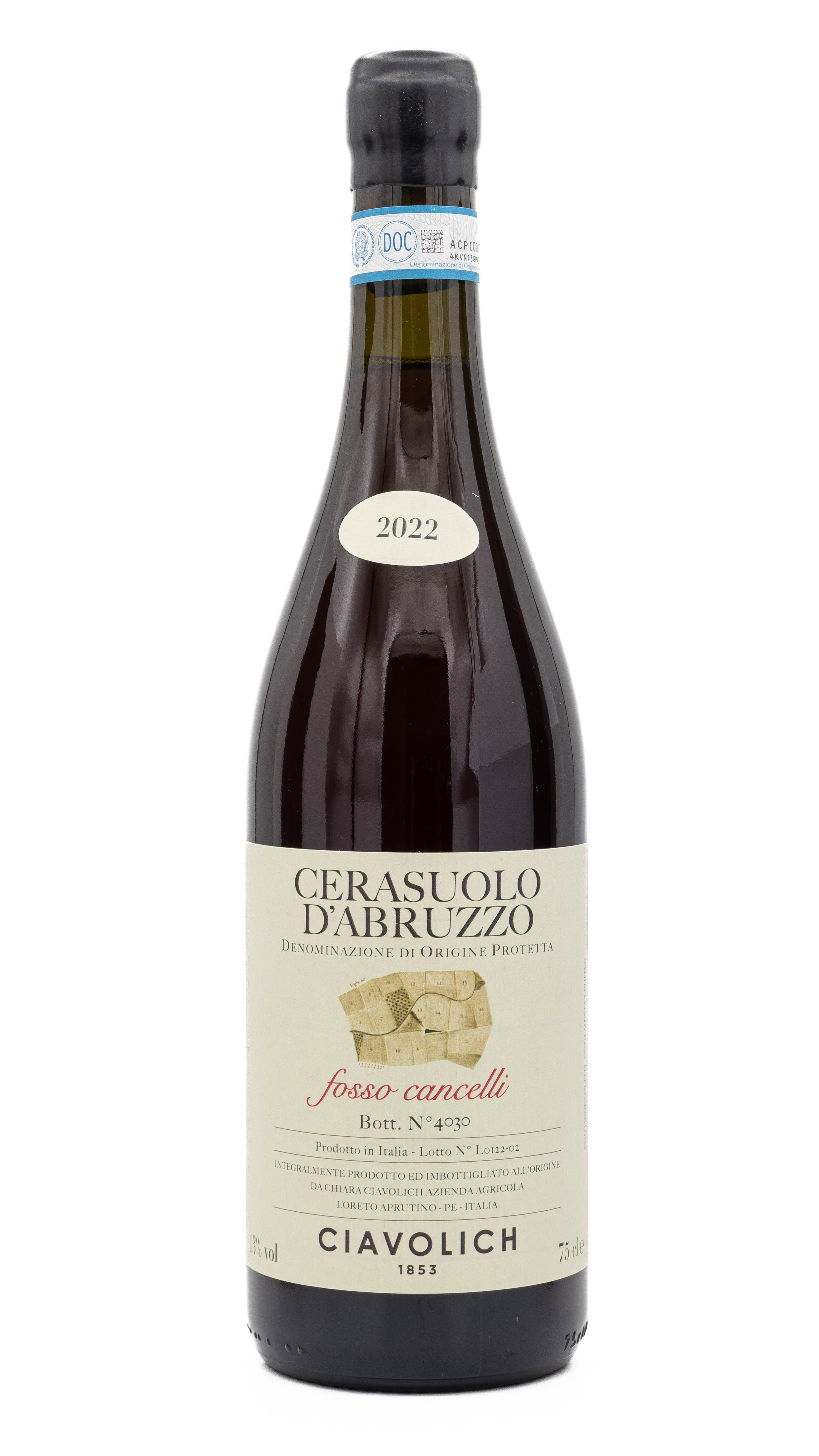 CIAVOLICH, Fosso Cancelli Cerasuolo d´Abruzzo DOP 2022