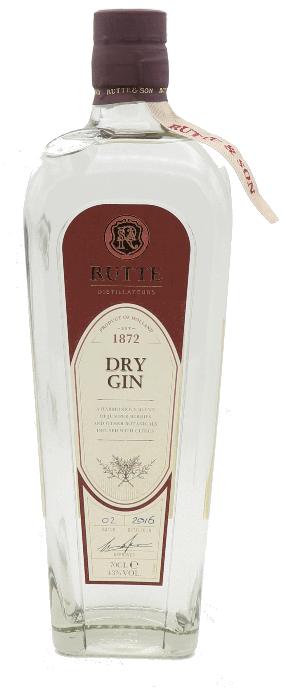 Rutte Dry Gin 43%