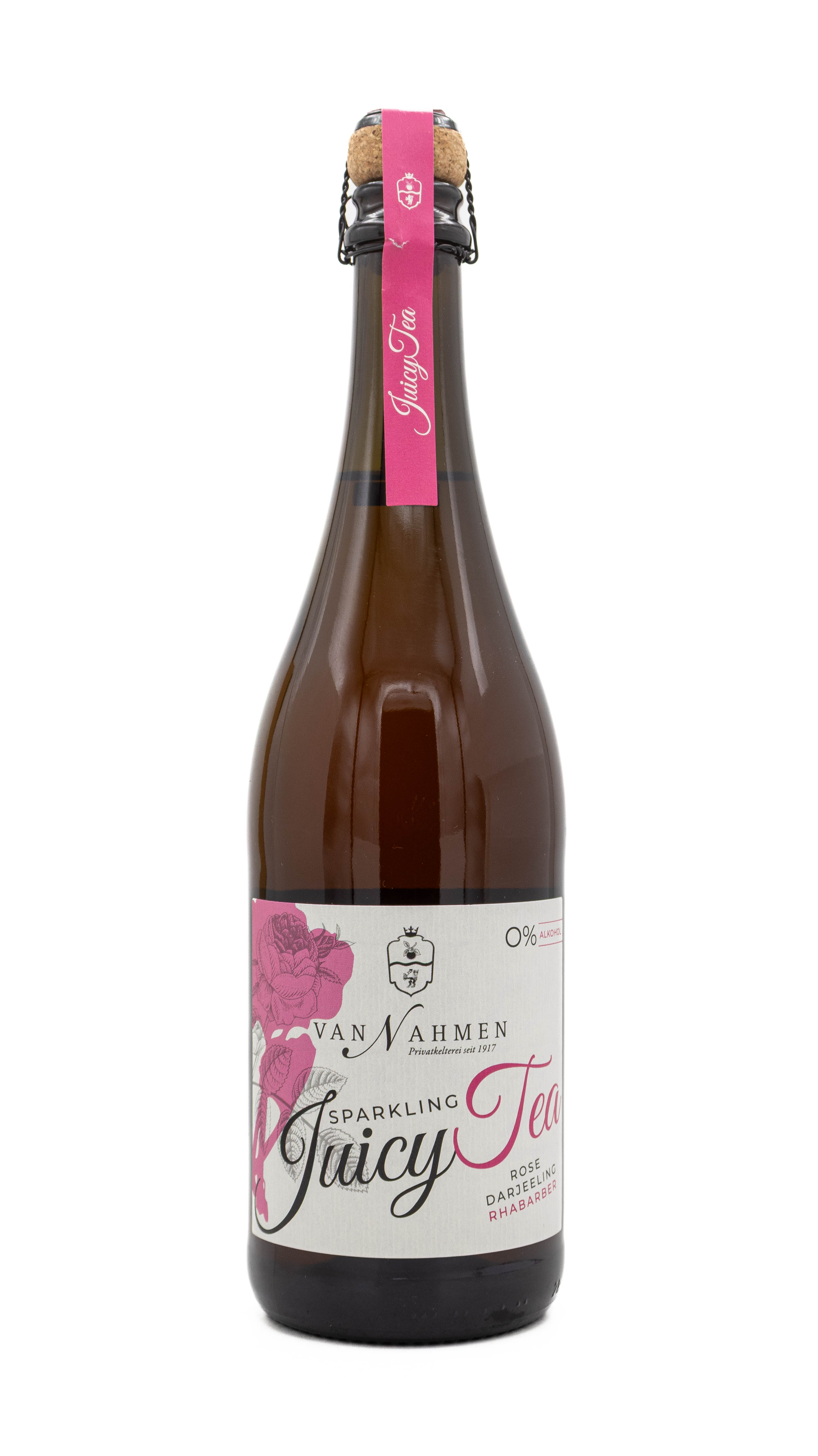 Van Nahmen, Sparkling Juicy Tea Rose Darjeeling Rhabarber BIO