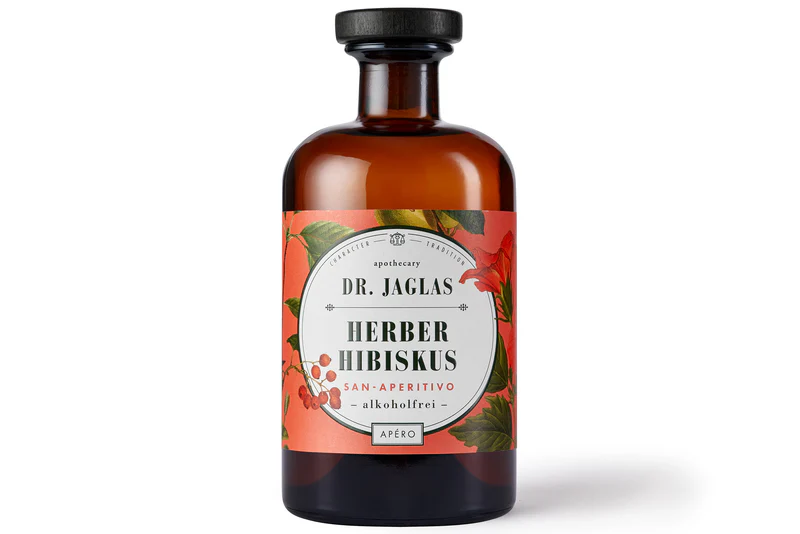 Dr. Jaglas Herber Hibiskus, alkoholfreier Aperitif