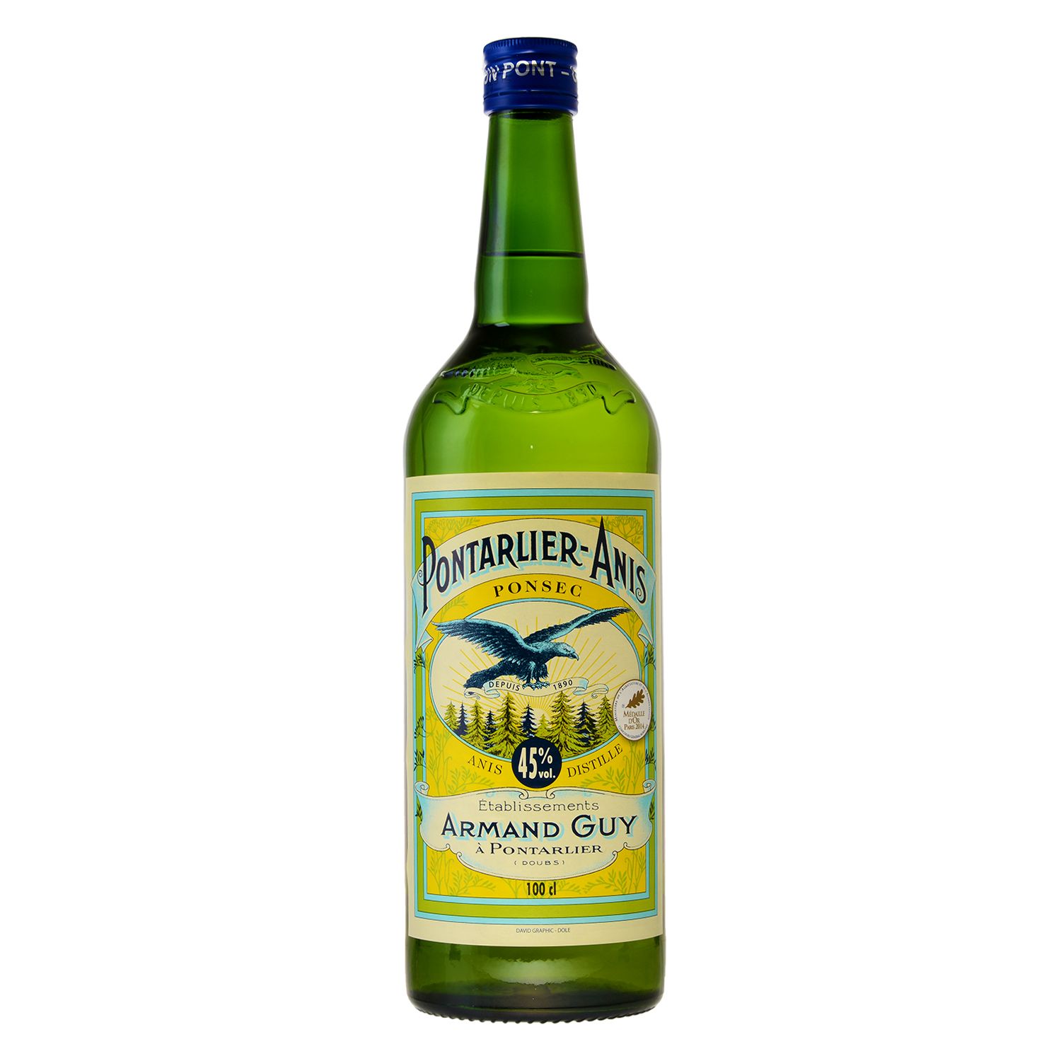 Pontarlier, Anis a Ponsec 45% - Liter