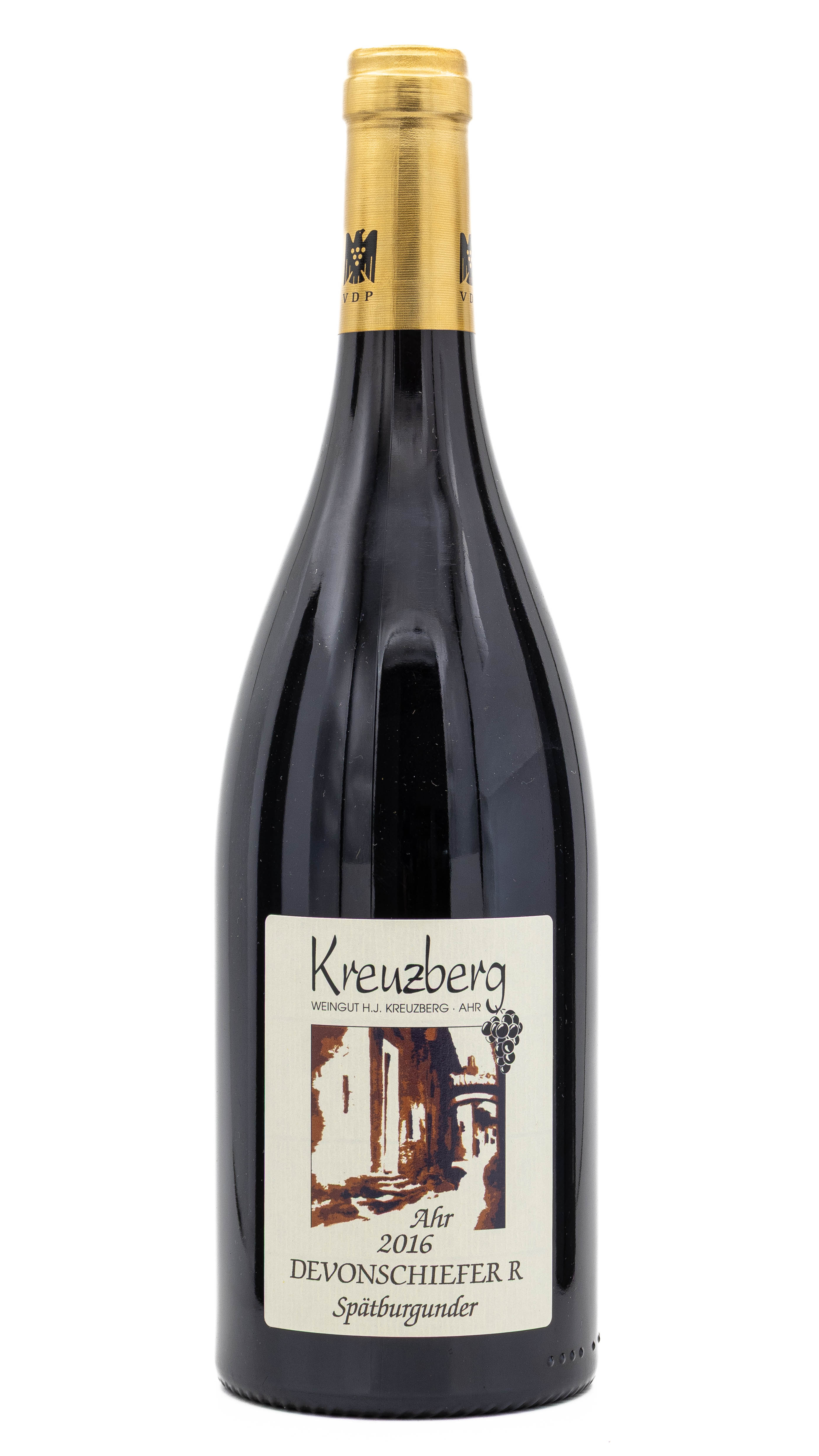 Kreuzberg, Spätburgunder Devonschiefer "R" Goldkapsel 2016
