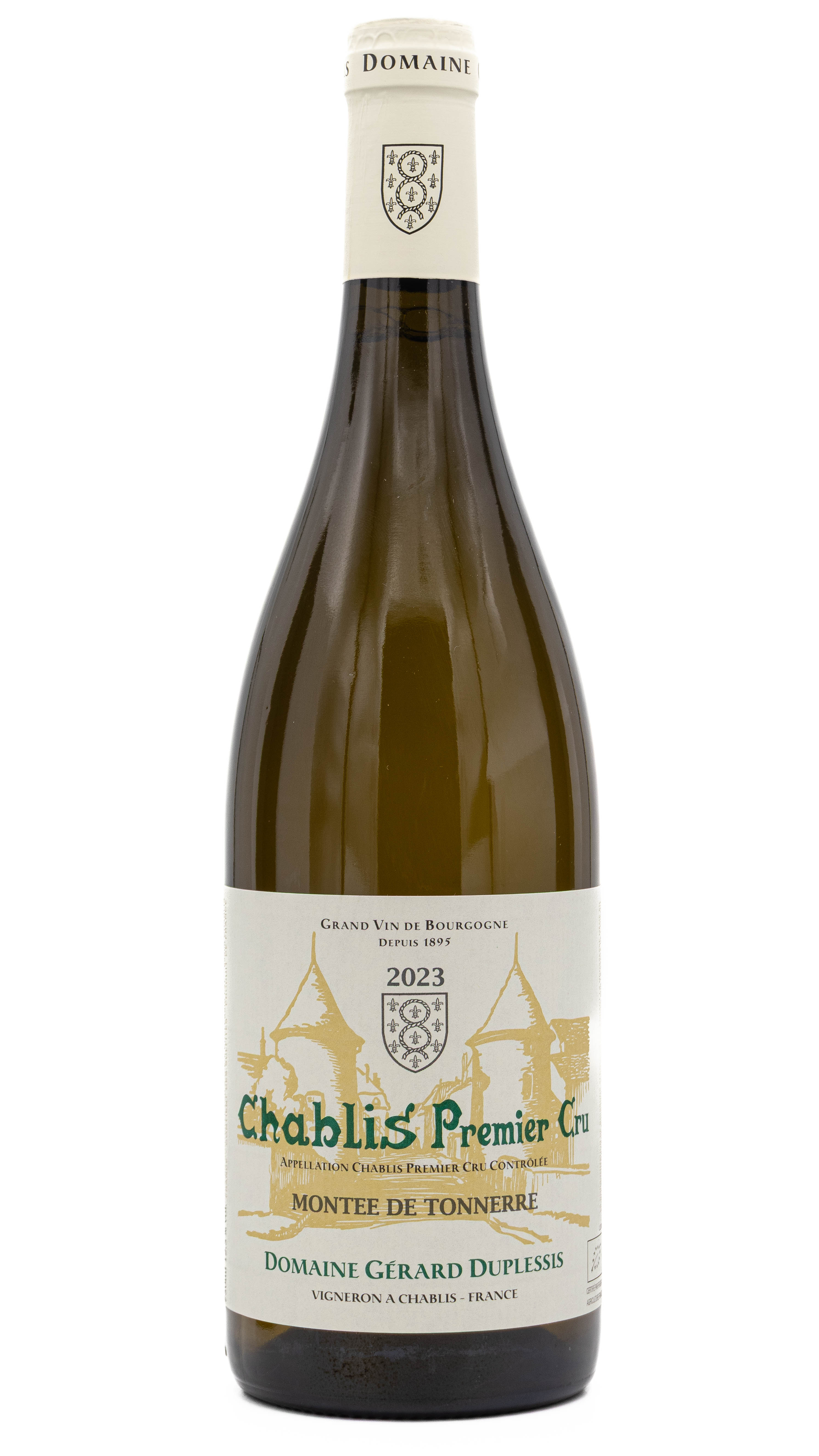 Domaine Gérard Duplessis Chablis Montée de Tonnerre 1er Cru 2023 - BIO