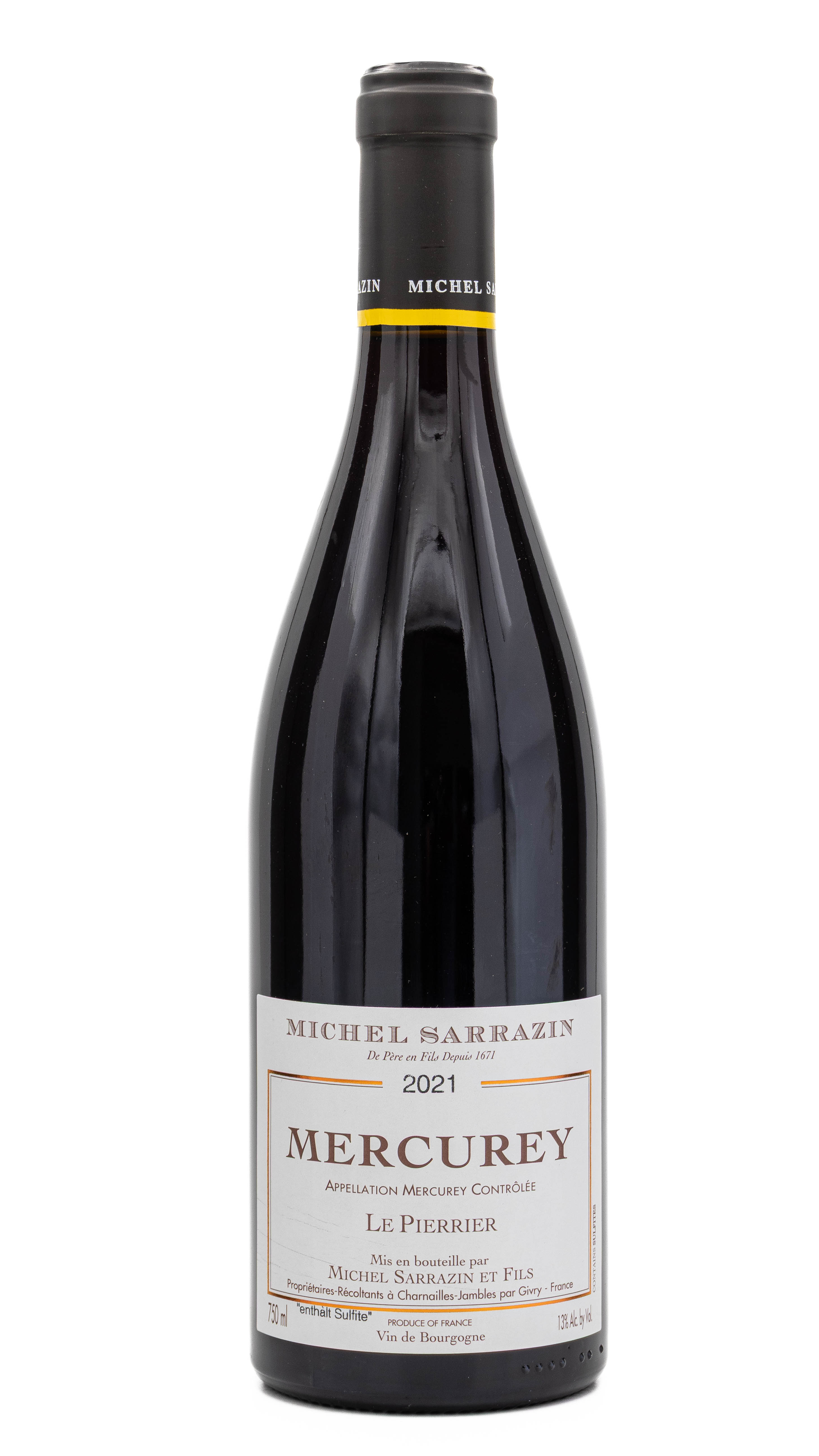 Michel Sarrazin et Fils Mercurey rouge Le Pierrier 2021