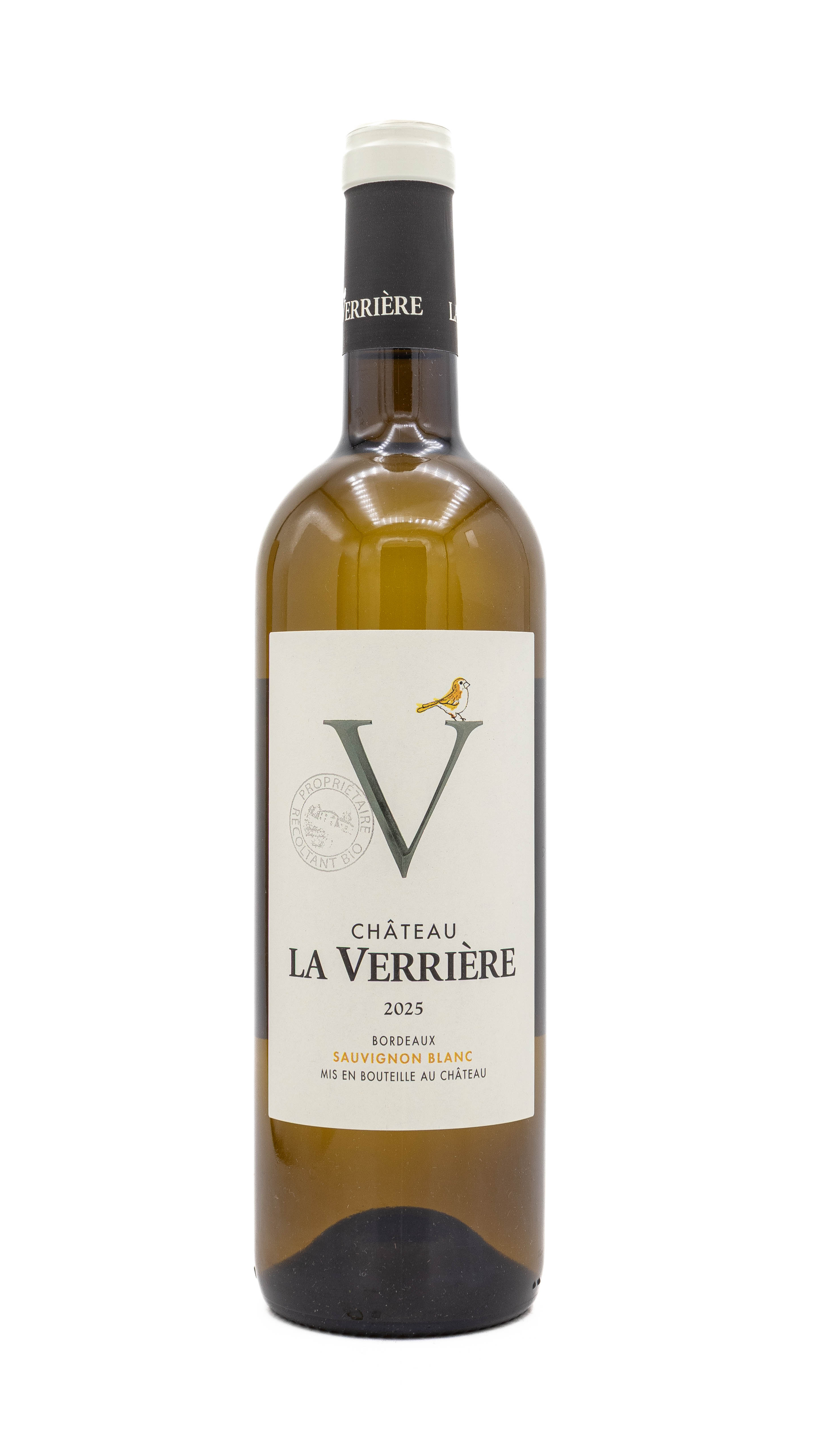 Château Verrière Bordeaux blanc 2025 BIO