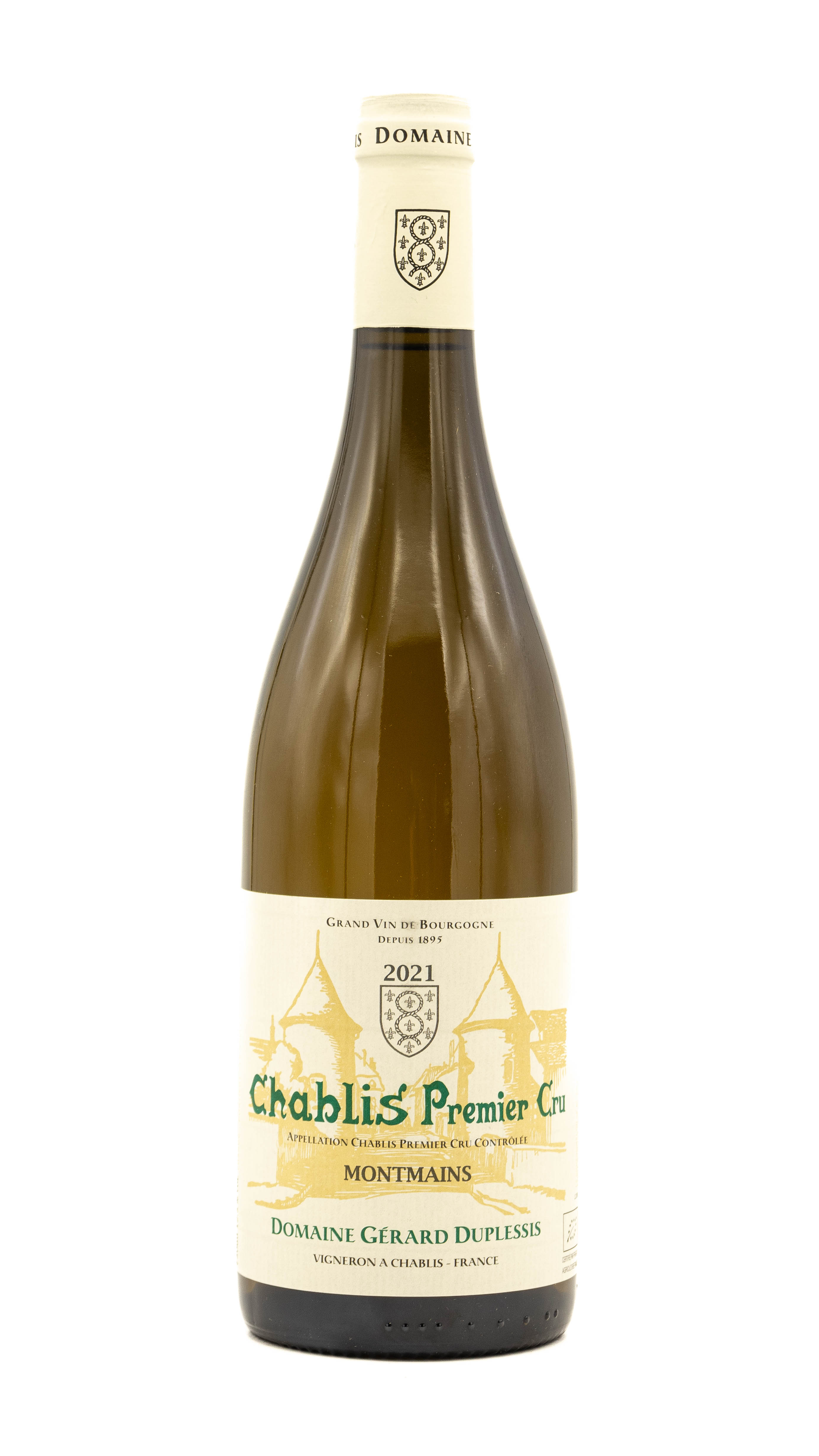 Domaine Gérard Duplessis Chablis Montmains 1er Cru 2021 - BIO