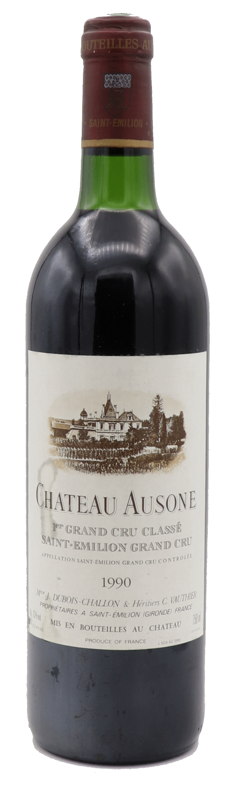 Château Ausone St. Emilion 1er Grand Cru Classé 1990