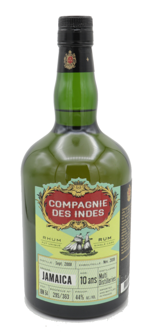 Compagnie des Indes Rum Jamaica Multiple Distilleries 10 ans Single Cask 44%