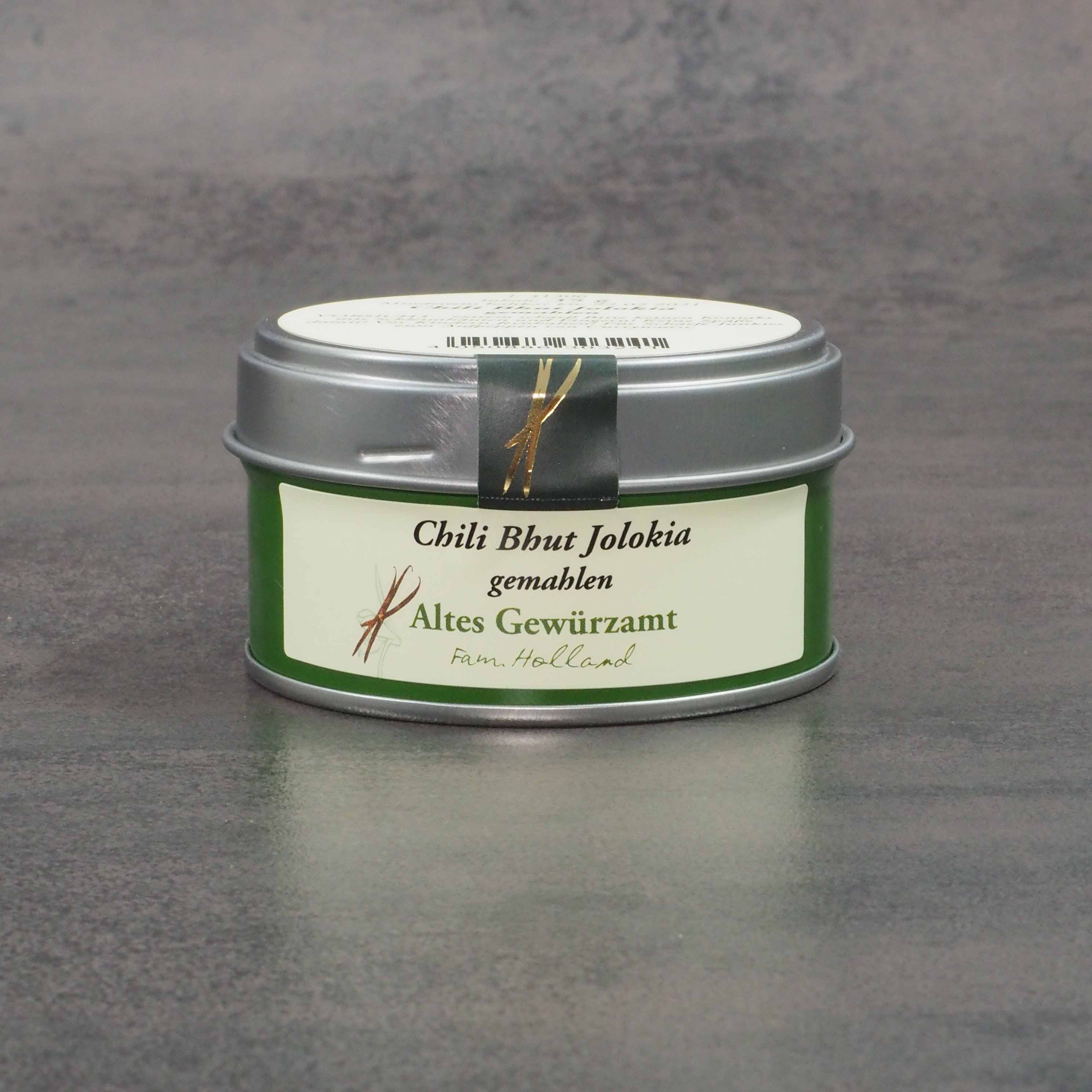 Altes Gewürzamt, Chili Bhut Jolokia, gemahlen, Indien 35g - extrem scharf!