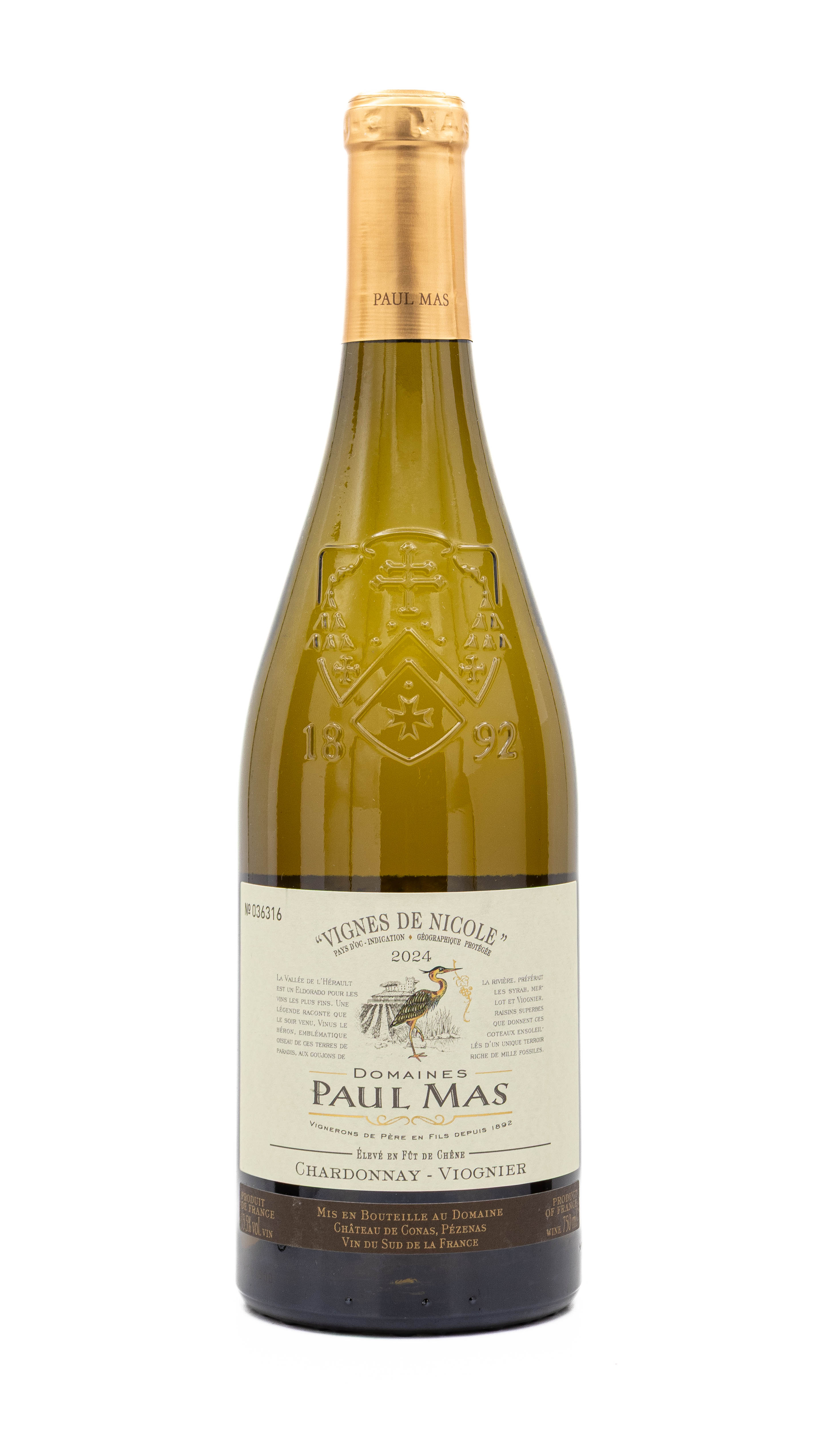 Domaine Paul Mas Chardonnay/Viognier, Vignes de Nicole 2024