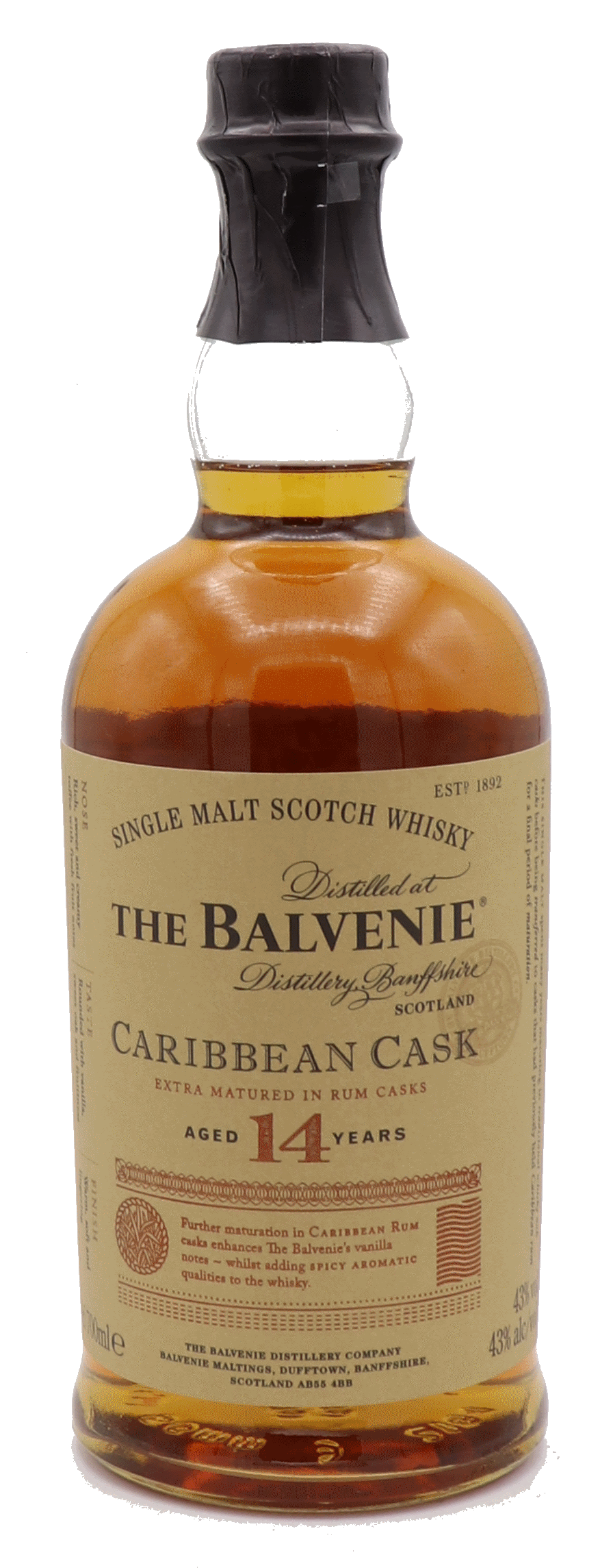 The Balvenie 14 Years Carribean Cask 43%