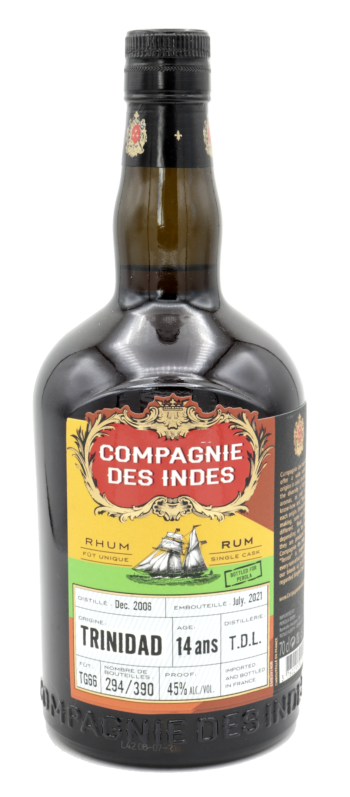 Compagnie des Indes Rum Trinidad T.D.L. Distillery 14 ans Single Cask Strength 45Proz._158018