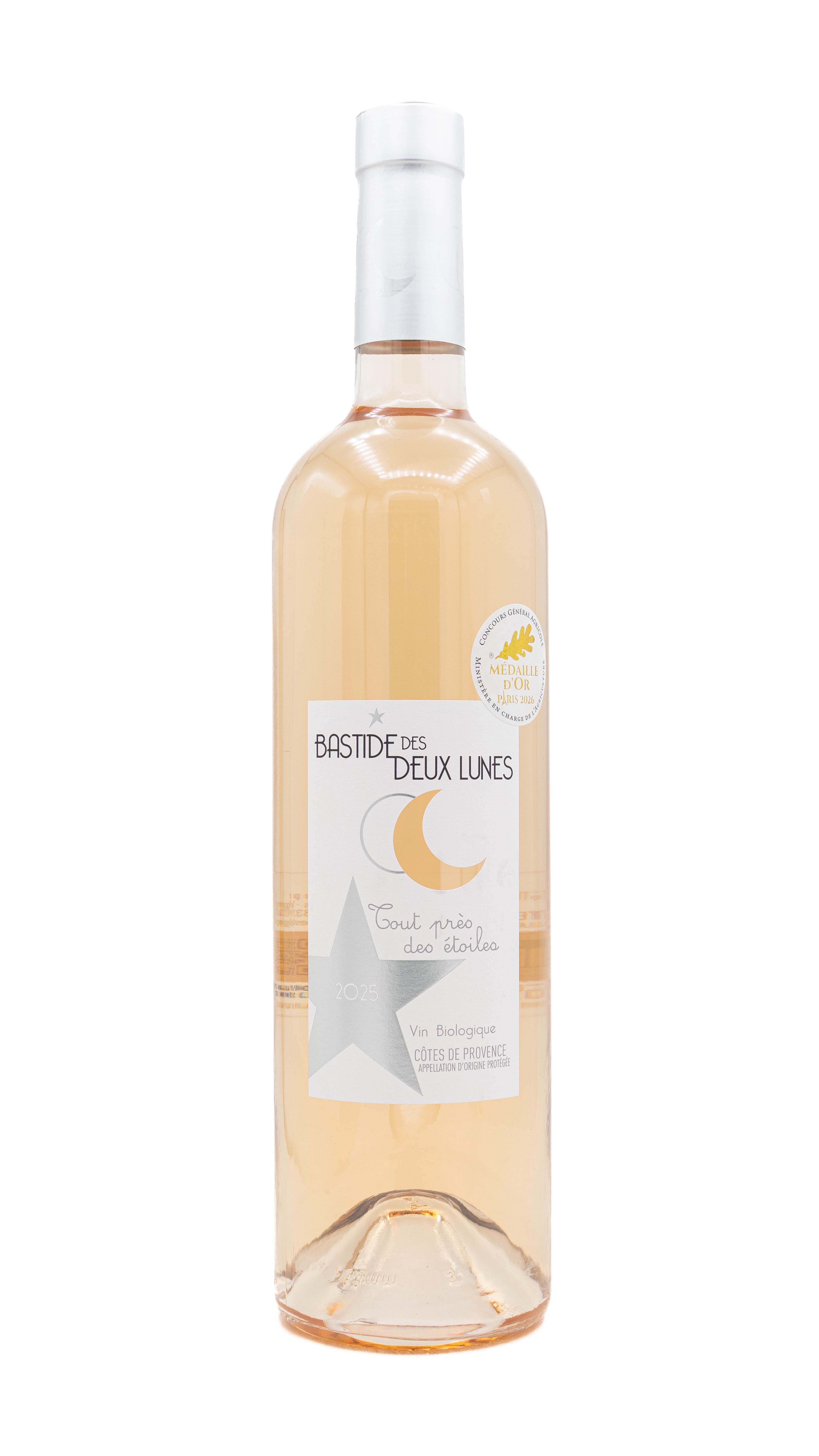 Bastide des Deux Lunes, Tout près des Etoiles Rosé Côtes de Provence 2025 - BIO