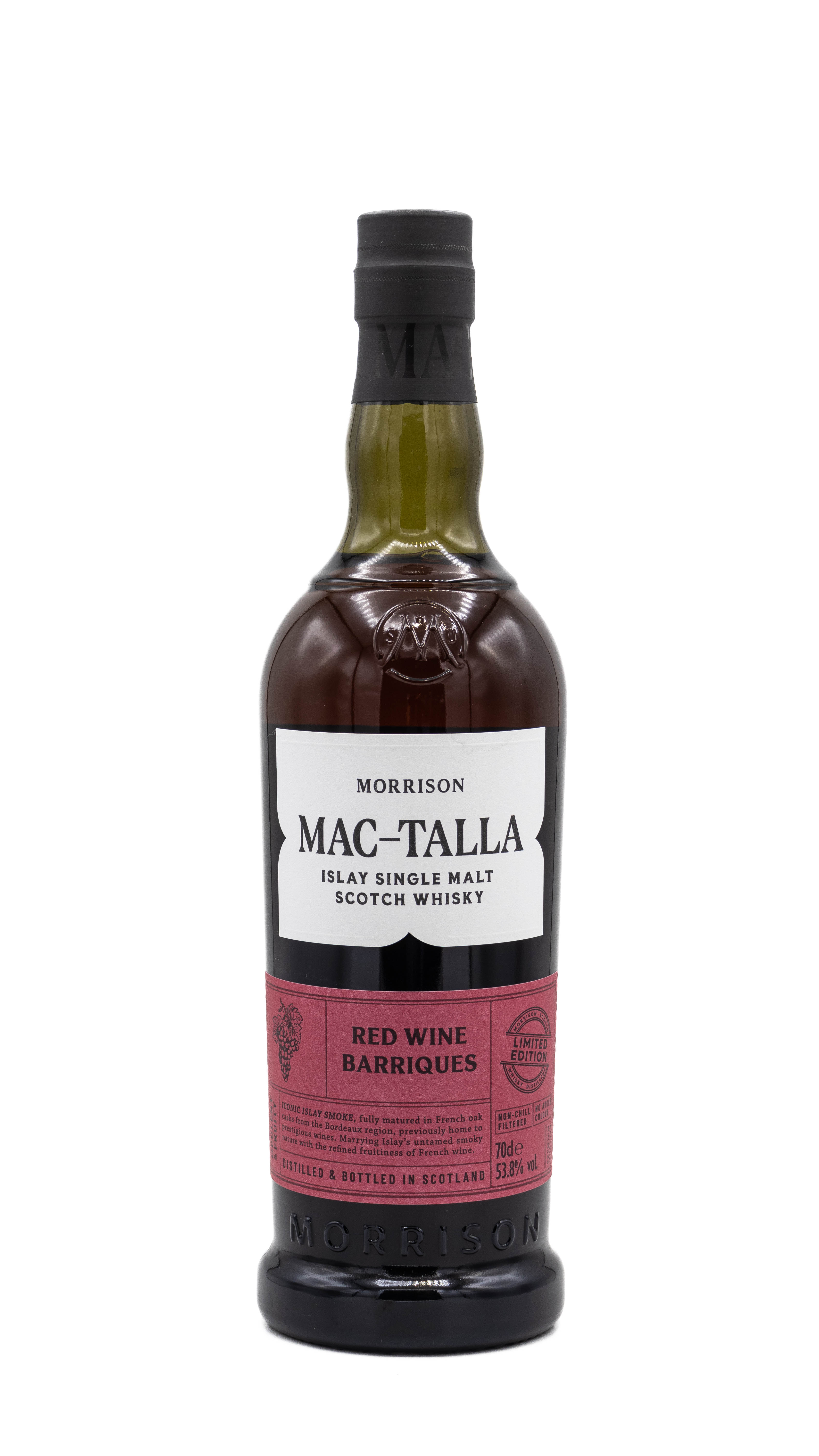 Mac-Talla Red Wine Barriques "Limited Edition" Islay Single Malt Scotch 53,8
