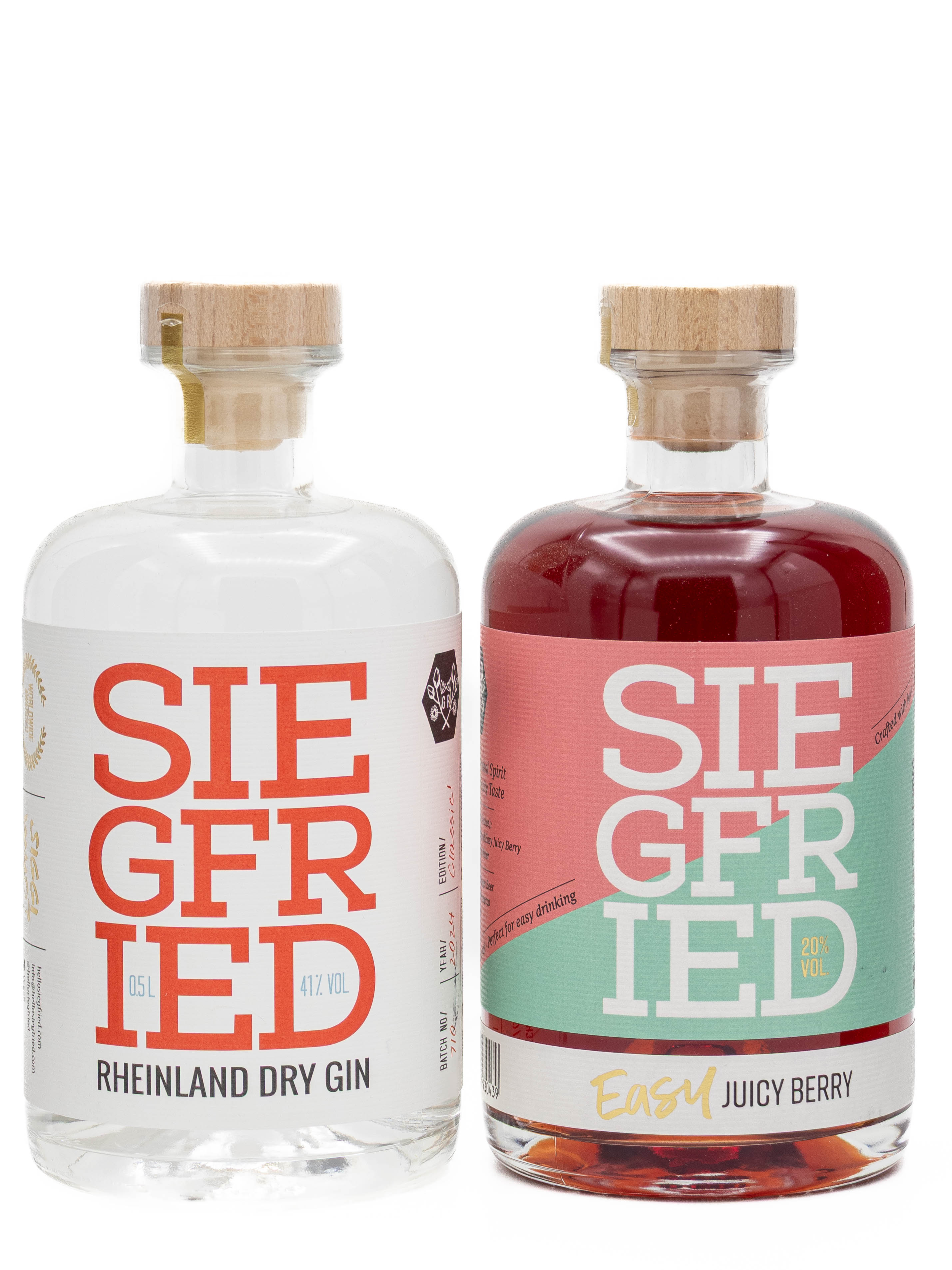 Siegfried Rheinland Dry Gin 41% + Juicy Berry 20%