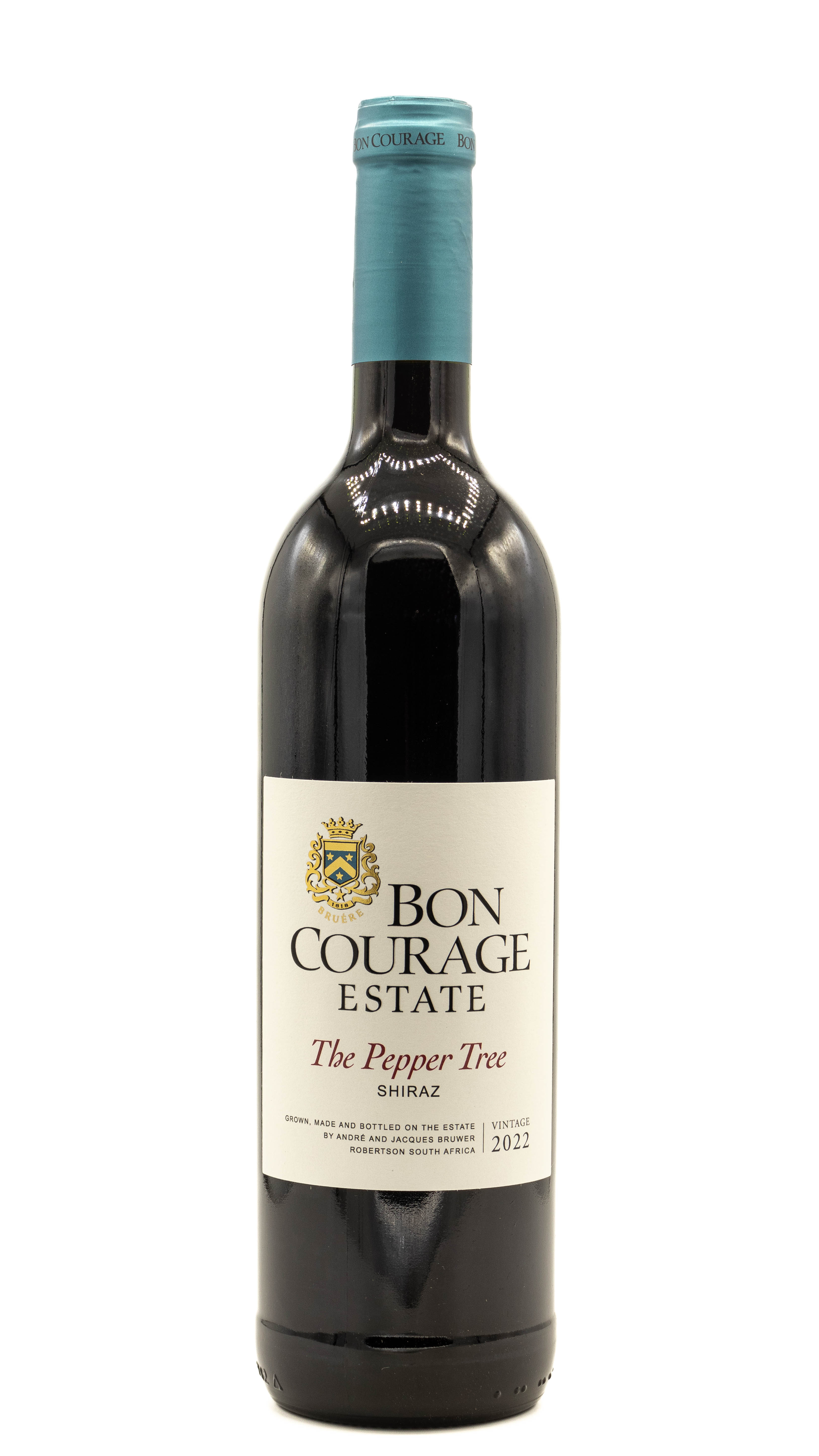 Bon Courage, The Pepper Tree Shiraz, Robertson 2022